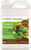 AgroThrive All Purpose Organic Liquid Fertilizer - 3-3-2 NPK (ATGP1320) (2.5 Gal) for Lawns, Vegetables, Greenhouses, Herbs and Everything Else that Grows by AgroThrive