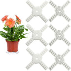 Panelee 6 Pcs Plant Pot Stand Riser 12 inch Plastic Under Plant Stand Adjustable Cuttable Prevent Water Damage for Outdoor Indoor Pot Holder Garden Patio(White) by Panelee