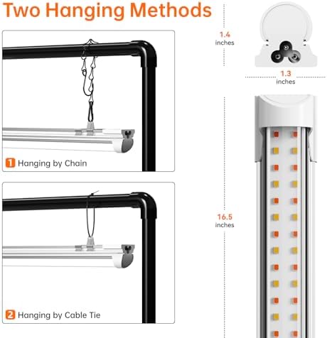 Bstrip 1.3ft Tabletop Grow Light Stand for Indoor Seed Starting - Image 6