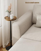 TUTOTAK Tall Round Side Table, Small End Table, Drink Table,Pedestal Table - Image 2