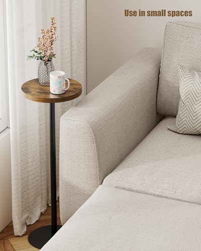 TUTOTAK Tall Round Side Table, Small End Table, Drink Table,Pedestal Table - Image 2
