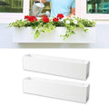 LaLaGreen Outdoor Wall Planters (30in, 2 Pack) Metal Hanging Flower Pots by L%C3%A1L%C3%A1Green
