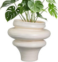 Ceramic Bonsai Planters 11 Inch - Pots for Plants Indoor Outdoor, Plant Pot with Drainage Hole, Decorative Flower Pot for Home Garden Patio Office, Gift for Men Women, White by Teagas