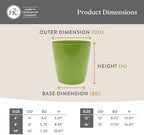 The HC Companies Aria Round Self-Watering Pot - Lightweight Plastic Planter for Herbs & More - Durable Plant Pots for Indoor Plants & Outdoor Plants (16" Beige, Pack of 2) - Image 5