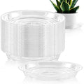 40 Pack 12 Inch Plant Saucer Clear Plant Saucers for Outdoors Plants Drip Trays Extra Large Pot Saucer No Holes Pot Saucers Planter Trays for Outdoor Plants Bulk Plastic Tray for Flower, Potted Tree by UltraOutlet