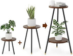 Tiered Plant Stand Indoor: Tall Mid Century Modern Adjustable Wood Plant Stands - Corner Planter Flower Pot Stand for Indoor Multiple Plants - Small Plant Holder Table for Home, Patio & Garden by SAKSUNFORYOU