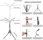 4‑Head Full Spectrum Standing Grow Light for Tall Indoor Plants - Image 6