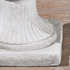 Antique MGO White Garden Urn Planter and Garden Planter Urns, Roman Design, Square Base, Elegant Style, Indoor/Outdoor Use - Image 7