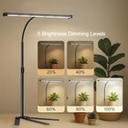 GYTF Super-Bright Plant Grow Light, 6000K 108LEDs Full Spectrum Plant Lamp with Timer 4/8/12Hrs & Height Extendable for Home Office Desktop Indoor Plants, 12V 3A High Power Output for Faster Growth - Image 4