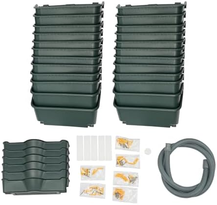 Wall Planters 24 Pack Vertical Garden Planter with Self Watering Army Green - Image 6