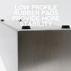 Buhbo Modern Trough Rectangle Planter 16 inch, Brushed Stainless Steel - Image 5