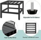 Lilybud--lily Plant Stand Indoor Outdoor, 2 Pcs Heavy Duty Plant Stands Metal Pedestal Stand for Indoor Outdoor, Wrought Iron Flower Stand Display Planter Shelf for Garden Deck Living Room - Image 3