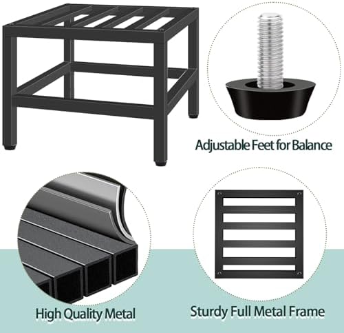 Lilybud--lily Plant Stand Indoor Outdoor, 2 Pcs Heavy Duty Plant Stands Metal Pedestal Stand for Indoor Outdoor, Wrought Iron Flower Stand Display Planter Shelf for Garden Deck Living Room - Image 3