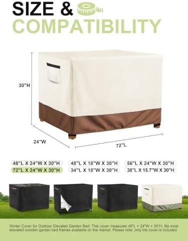 Outdoor Raised Garden Bed Cover for Winter,Planter Raised Beds Cover - Image 2