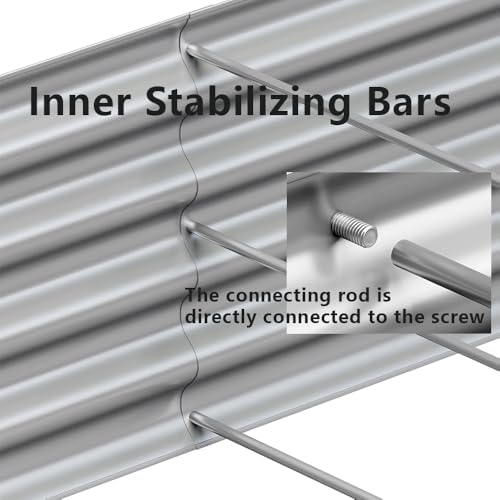 2PCS 4x2x1FT Galvanized Raised Garden Bed, Galvanized Planter Raised Garden Boxes Outdoor, Large Metal Raised Garden Beds for Vegetables-Silver - Image 3