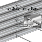 6x3x2FT Galvanized Raised Garden Bed,Galvanized Planter Boxes Outdoor, Large Metal Raised Garden Beds for Vegetables-Silver - Image 3