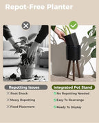 Bamworld 3-Pack Plant Holders for Indoor Plants Metal Planter Stands - Image 6