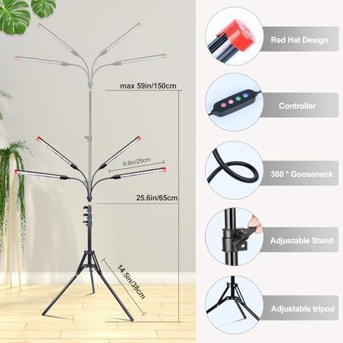 FECiDA Gamechanger 36W Bright Stand Plant Lights for Indoor Growing - Image 6
