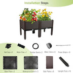 Raised Garden Bed with Legs Planters for Outdoor Plants pots Elevated Garden Boxes Garden Patio Balcony Deck to Planting Flowers Vegetables Tomato and Herbs - Image 6