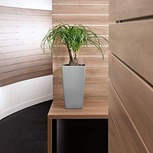 CUBICO 22 Black High Gloss, Self-Watering Tall Planter, H16.1 L8.7 W8.7 in - Image 5