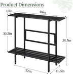 Heavy Duty Plant Stand Outdoor Indoor, Large Metal 48" L x 10" W x 38"H - Image 3