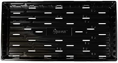 SUNPACK 10" x 20" Seed Starting Tray, Black, 2.5" (Pack of 10) - with Drainage Holes, Perfect for Greenhouses or Indoor Gardening - Ideal for Seedlings and Cuttings - Image 4