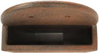 Sunnydaze 12-Inch Round Polyresin Wall Planter - Dark Brown - Set of 4 - Image 6