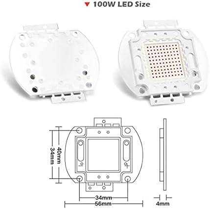 CHANZON High Power Led Chip 100W Deep Red Plant Grow Light 650nm - 660nm - Image 5