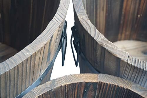 Wooden Whiskey Barrel Planters (Set of 3) - Image 4