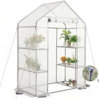 Walk-in Greenhouse 55*29*77in, Outdoor Plant Shelter for Garden by Kelived