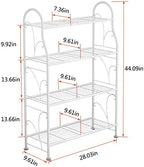 SORCEDAS Plant Stand Outdoor Indoor 4 Tier Metal Corner Flower Shelf - Image 5