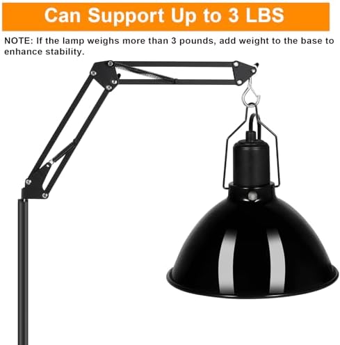 Reptile Lamp Stand Reptile Light Stand (15.7inch to 74.3inch) - Image 4