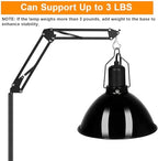 Reptile Lamp Stand Reptile Light Stand (15.7inch to 74.3inch) - Image 4