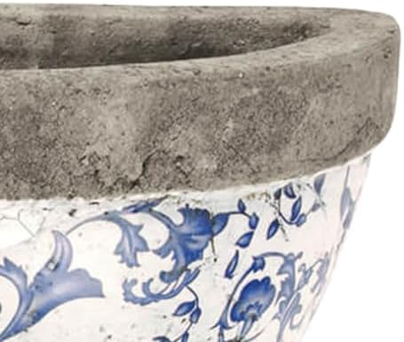 Esschert Design USA Ceramic Wall Planter-Blue/White - Image 6