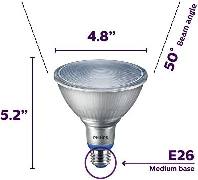 Philips LED Plant Grow Light Bulb PAR38, 1325 Lumen, Daylight (5000K), 15.5W, E26 Base, Title 20 Certified, 1-Pack - Image 5