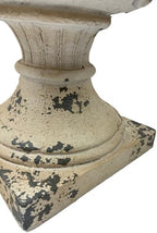 Vintage Garden Planter, 21.45" Tall MGO Distressed Antique White Decorative Flower Pot for Planting, Outdoor Pedestal Urn Plant Container with Drainage Hole for Front Porch Decor - Image 6