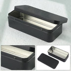 18 PCS 6 inches Rectangular Metal Tin Box, 6 x 2.8 x 1.6 Inch Rectangular Tin Boxes with Lids, Rectangle Tin Cases for Office Supplies, School, DIY Crafts & Home Organization(Black) - Image 3