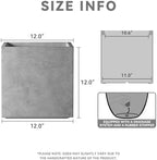 Kante Accent Square Pale Gray Concrete Planter 12" W, Outdoor - Image 2