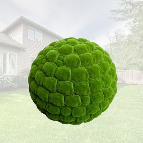 Faux Moss Balls Decorative Dia 12in, Artificial Plant Topiary Ball Tree, Round Faux Moss Balls Outdoor, Green Grass Decorative Balls, for Balcony,Garden, Wedding and Home Décor by ATYUJKB