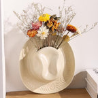 Hanging Wall planters for Indoor Plants, Ceramic Cowboy Wall vases for Flowers, for Bathroom, Living Room, Office, and Home Decor. Medium - Image 4