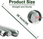 Garden Stakes 3ft, 3 Feet Metal Plant Stakes 30 Pack for Gardening and Farm, Plastic Coated Plant Support for Tomato, Cucumber, Bean, Flower, Potted and More Climbing Plants - Image 2