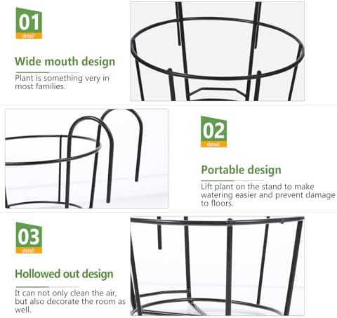 DOITOOL 2 Pcs Hanging Railing Planters 10 Inch Black Metal Plant Hanger for Balcony Fence Porch Deck Flower Pot Holder Baskets for Outdoor Indoor Vertical Garden Accessories - Image 7