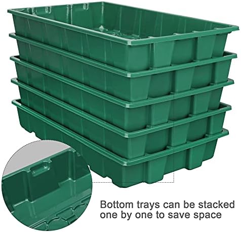 MIXC 10Pack Seed Starter Tray, 400Cell Mini Propagator Greenhouse Grow Kit - Image 2