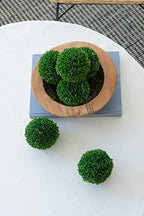 A&B Home Artificial Boxwood Balls - 4" Artificial Plant Topiary Orb, Indoor Topiary Bowl Filler Greenery Balls, Coffee Table Console Table Centerpiece, Set of 3 - Image 5