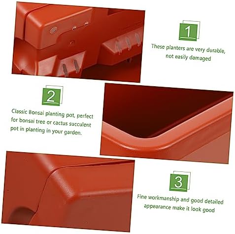7pcs Resin Flower Pot Planter Pots Decorative Plant Containers for Balcony Home Decor - Image 7