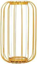 Glass Propagation Station with Metal Frame,Test Tube Vase for Hydroponic Plant, Metal Flower Vase Test Tube Pot Decorative Bottles Centerpieces for Wedding Home Décor (Gold Small 16CM) by Unknown