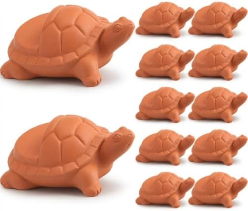 LemonRoad 12 Set Tortoise Pot Feet for Outdoor Planters, Terra Cotta Cement by Unknown
