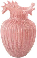 Large Size Wave Mouth Vases Luminous Handmade Glass Flower Vase by Radefasun