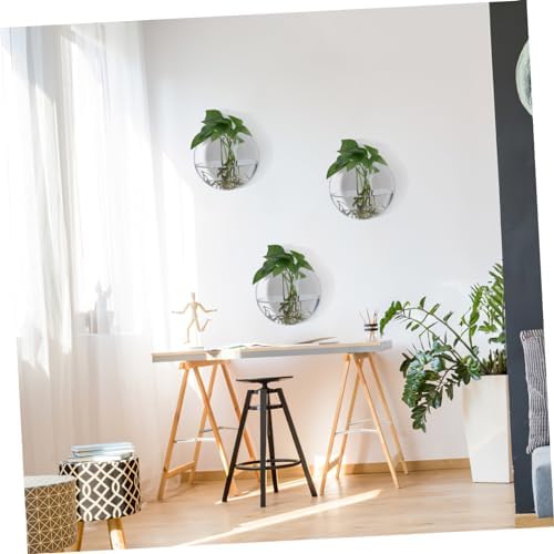Generic 4pcs Glass Wall Planters for Indoor Plants Decorative Hanging Terrarium Globes Water Holder for Propagation Station and Home Wall Decor - Image 7