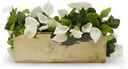WGVI Long Rectangle Ceramic Planter Vase in Gold 12" x 4" x 4"H, Block Rectangular Terrarium Box Pot, Flower Arrangement, Table top Centerpiece, Home Decor Organization Storage Container, 6 Pcs. - Image 4